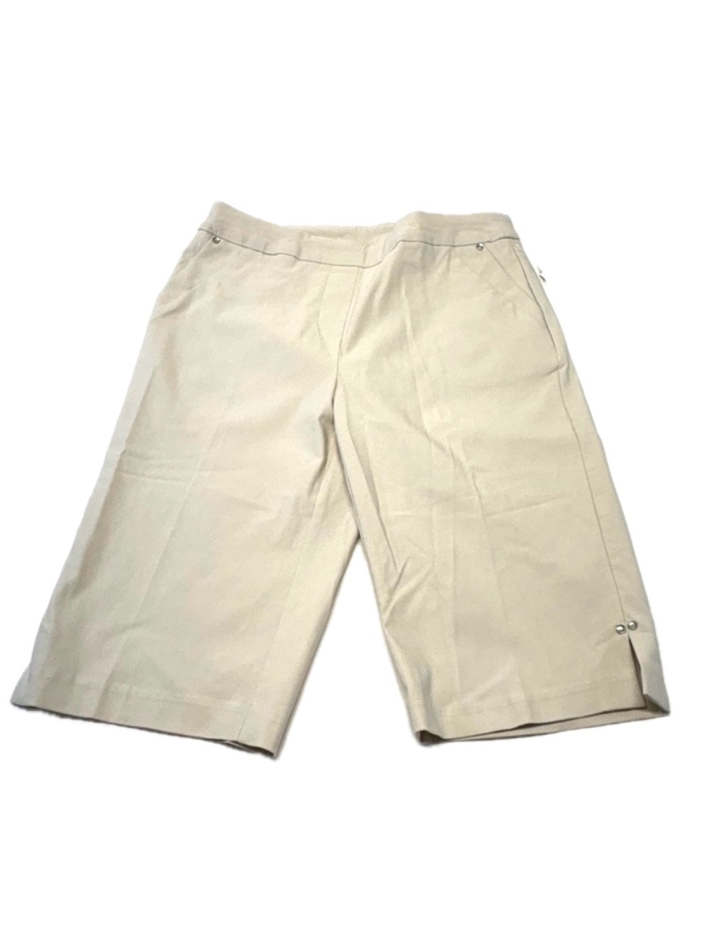 NWT Tribal Flatten It Pull-On Long Bermuda Skimmer Shorts Stone 6